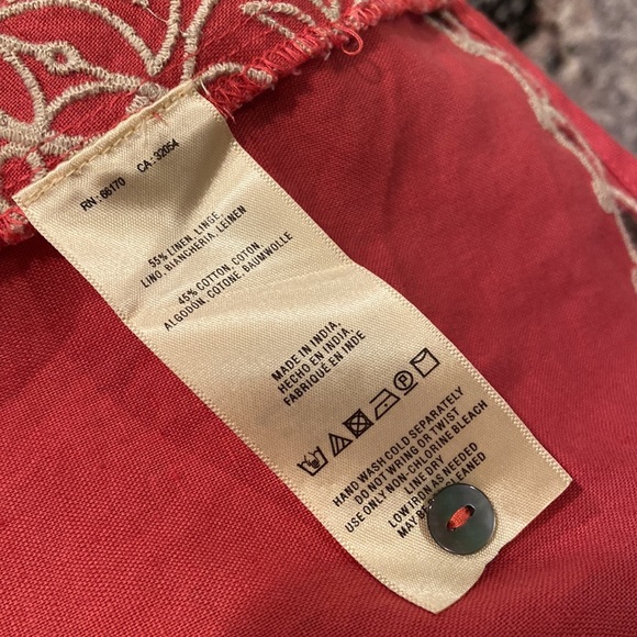 VanessaVirginia Anthro Pink Embroidered Eyelet Tank Top - Picture 5 of 5